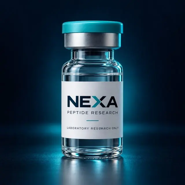 Illustrative NEXA laboratory vial packaging concept; actual product packaging unconfirmed